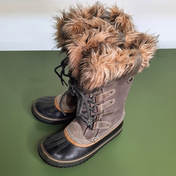 Sorel Joan of Arctic Waterproof Suede Leather Winter Boots 7 - Picture 6 of 8